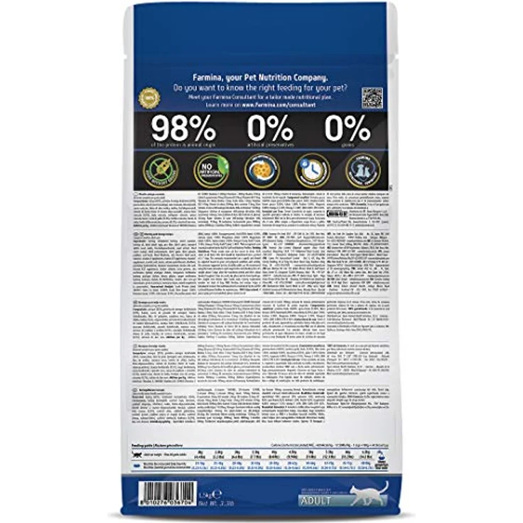 Farmina N und D Ocean Hering und Orange, Getreidefreies Trockenfutter für ausgewachsene Katzen, 1,5 kg – Bild 2