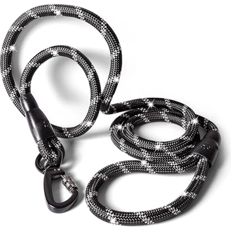 rootsnoot Hundeleine klassisch, 170 cm lang, 1,2 cm stark, extra stabile Führleine für Hunde ab 15 kg, robust und komfortabel im Halt – Bild 1