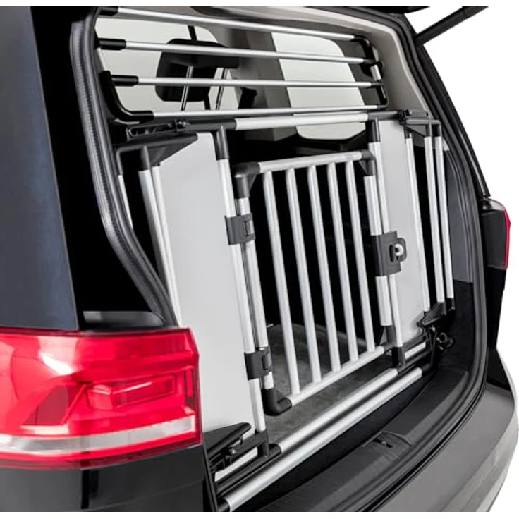 Trixie Höhenerweiterung für Universal-Heckgitter 13201, stufenlos verstellbar, Aluminium-Kunststoff, 92 × 27 × 4 cm, optimal für Vans und SUVs – Bild 4
