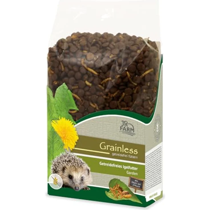 JR FARM Garden Grainless Igel, getreidefreies Alleinfuttermittel mit hohem tierischem Eiweißanteil, 750g – Bild 1