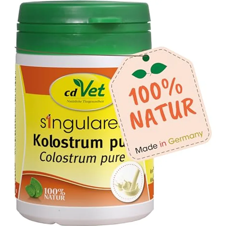 cdVet Singulares Rinder-Kolostrum pur, 100% natürliches Einzelfuttermittel für Hunde, 30 g - reich an Mineralien, Vitaminen und Aminosäuren