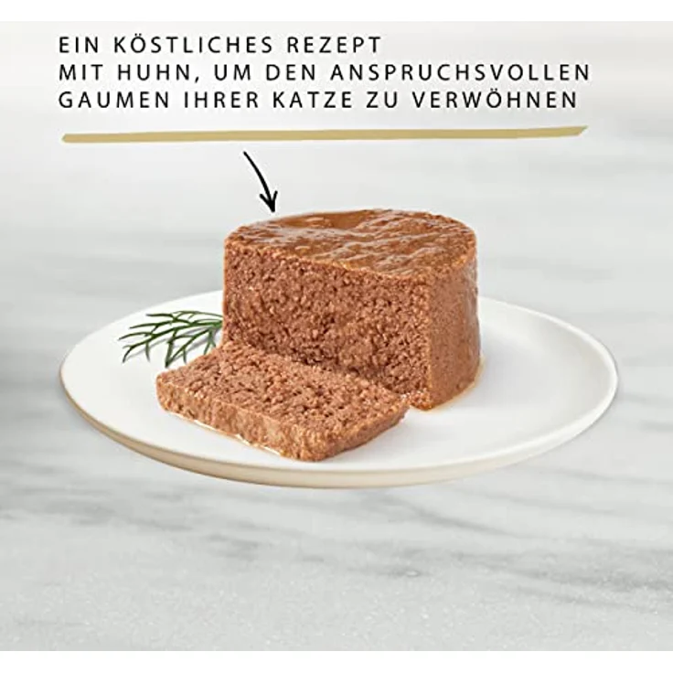 Gourmet Gold Feine Pastete, Katzen-Nassfutter im Sparpaket 24 x 85 g - Mixpaket (Huhn & Rind) mit hochwertigen Zutaten – Bild 2