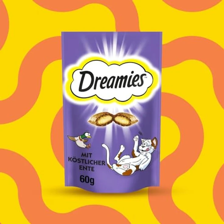 Dreamies Katzensnack mit Ente, 6 x 60g, ohne Farbstoffe, für alle Lebensphasen – Bild 7