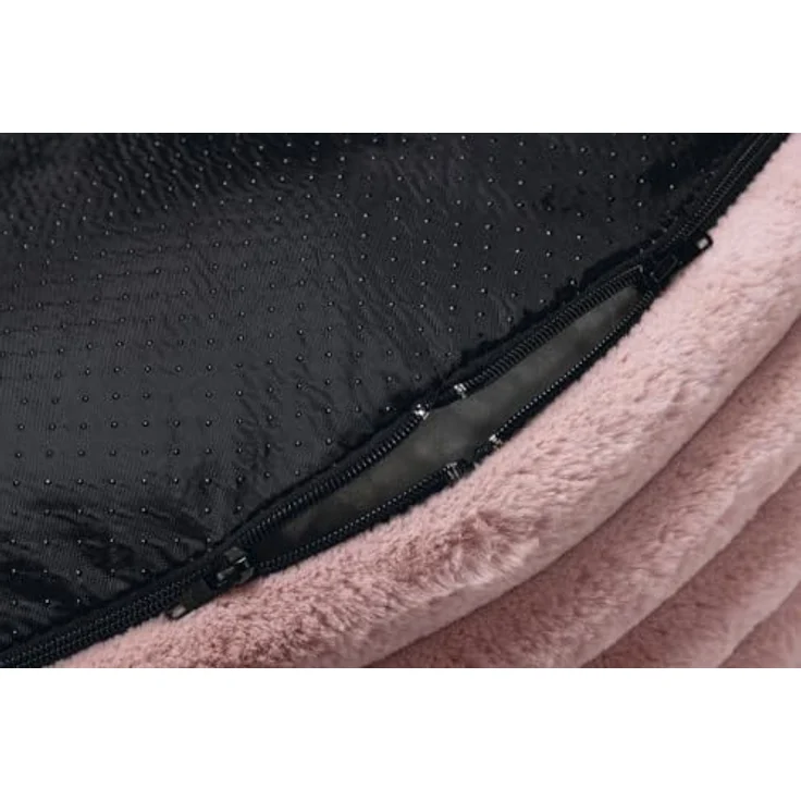 Designed By Lotte Tierkissen Hundekissen Reza rund rosa, rutschfeste Unterseite – Bild 9