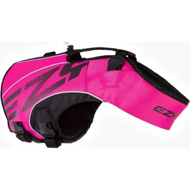 EzyDog DFD X2 Boost Schwimmweste für Hunde – Premium Schwimmhilfe in Größe L, rosa, mit starkem Assistenzgriff und anatomischem Design für Sicherheit am Wasser – Bild 1
