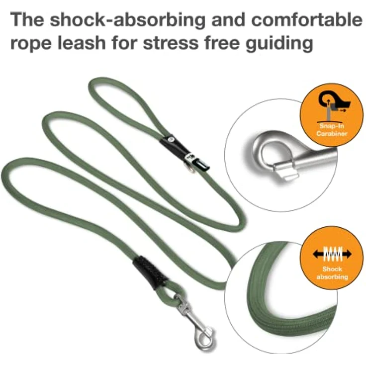Adjustable Leash Nylon Black L – Bild 3