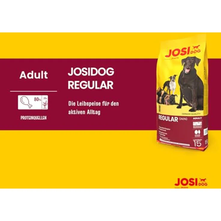 JosiDog Regular Huhn, glutenfreies Hunde-Trockenfutter mit 80% tierischem Protein, 15 kg – Bild 3