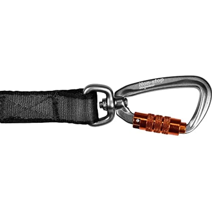 Non-stop dogwear Move Leash 1.5m, komfortable Hundeleine mit 15mm Breite, Farbe: Orange – Bild 5