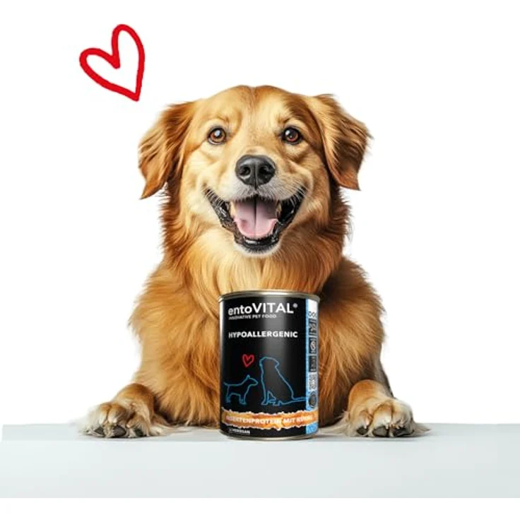 entoVITAL Dog Hypoallergenic Nassfutter, mit Insektenprotein, Pastinake & Kürbis, Diät-Alleinfuttermittel für Hunde, 6 x 375 g – Bild 4