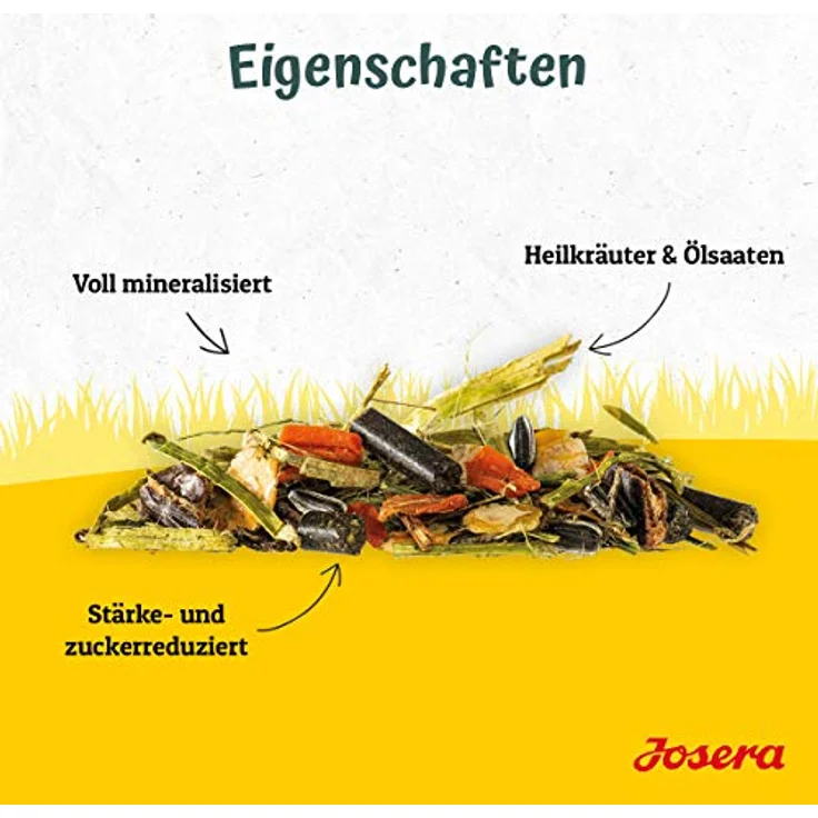 JOSERA Kraut & Rüben Struktur, 15 kg Premium Pferdefutter, getreidefreier Strukturmix, stärke- und zuckerreduziert, für verdauungsempfindliche Pferde – Bild 5