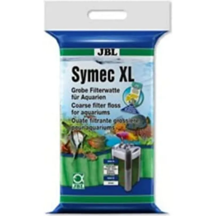 JBL Symec Filterwatte, 250 g für Aquarienfilter zur schnellen Eliminierung von Wassertrübungen, vollsynthetisch und rückstandsfrei