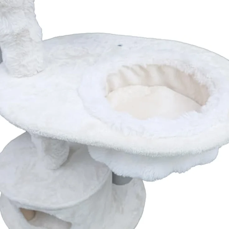 CanadianCat Company Kratzbaum Charles, beige, 171 cm hoch mit mehreren Liegeplattformen und geschlossener Höhle – Bild 8