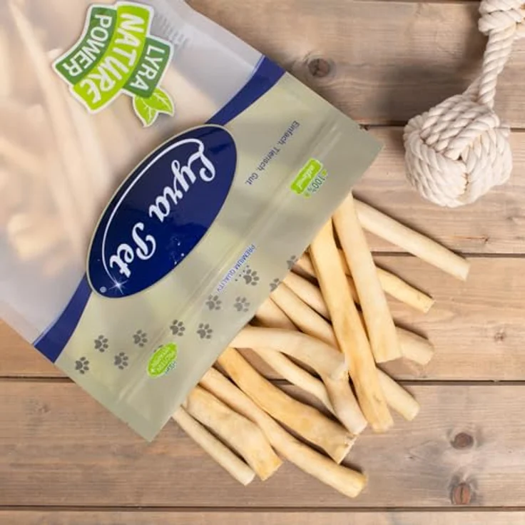 Lyra Pet® Ochsenschwanz weiß getrocknet, 10 kg Kausnack für Hunde, naturbelassen und proteinreich – Bild 5