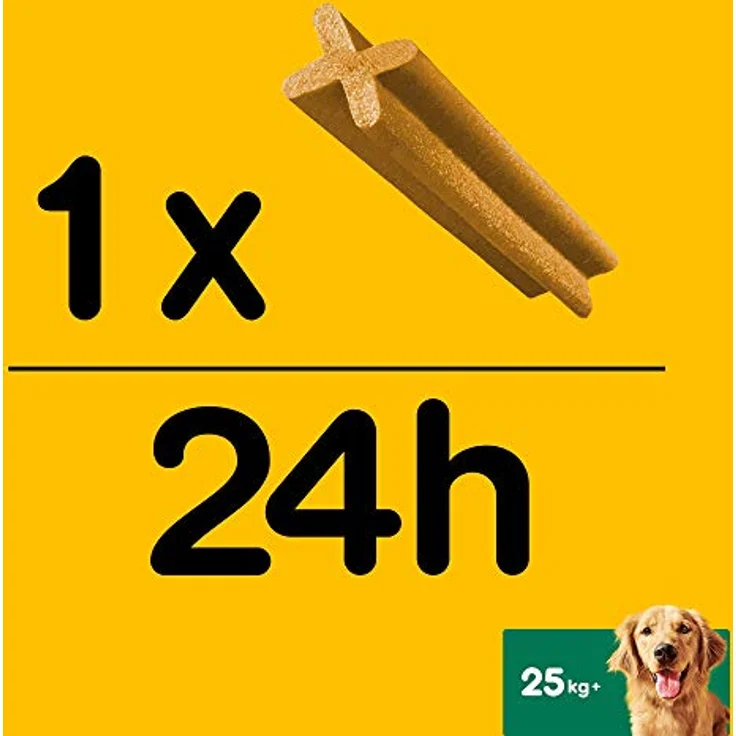 Pedigree DentaStix, Hundesnack für große Hunde, 56 Stück (2.16 kg), ideal für Training und Belohnung – Bild 4