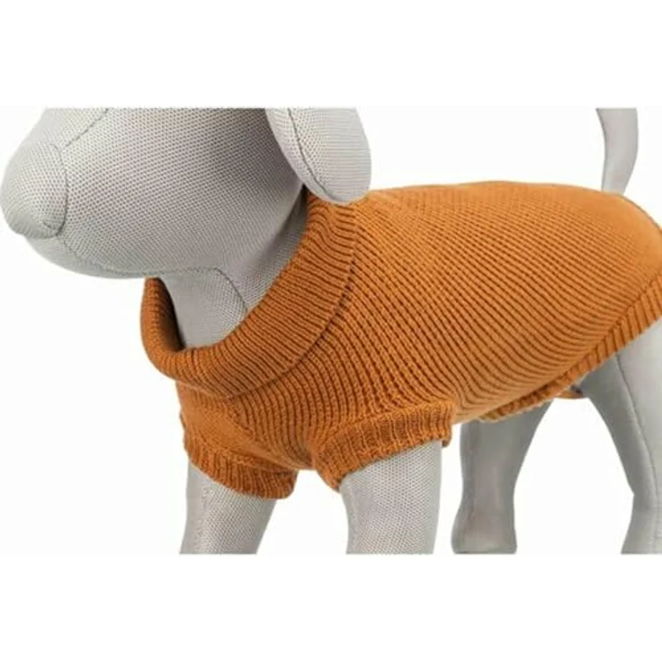 Trixie Citystyle Hundepullover Berlin Roest, warmer Pullover mit Kragen und Beinschlaufen, Größe L – Bild 8
