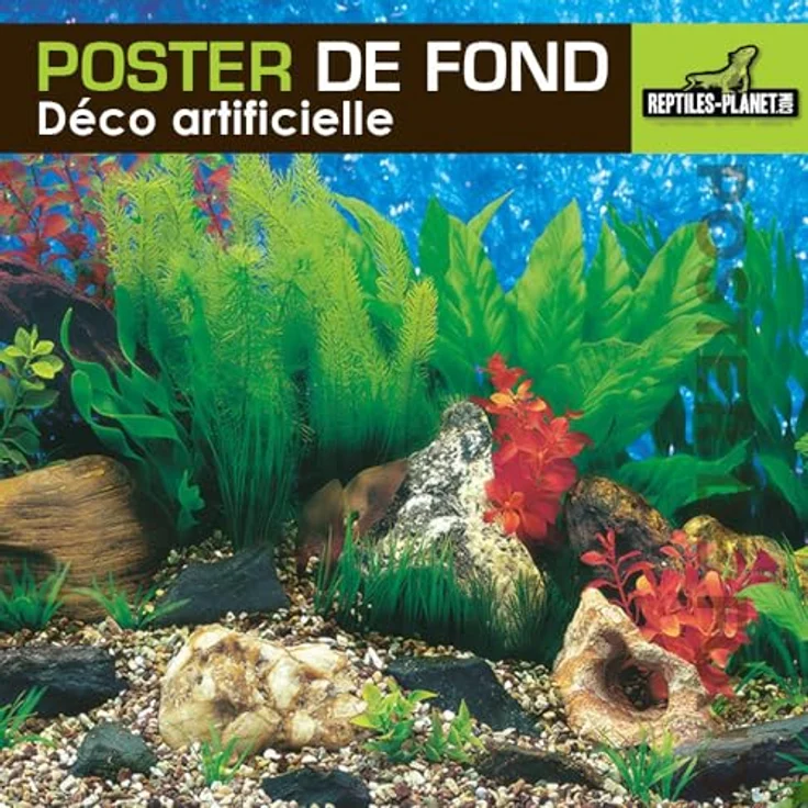 Reptiles-Planet Poster Waterfall Aquarium/Terrarium, Spritzwassergeschützt, 2-seitig, 15m Rolle, Höhe 50cm, lebendige Farben – Bild 2