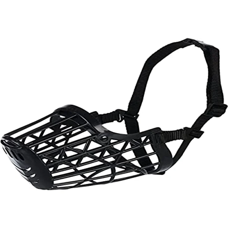 Trixie Maulkorb Kunststoff schwarz M - 20 cm – Bild 2