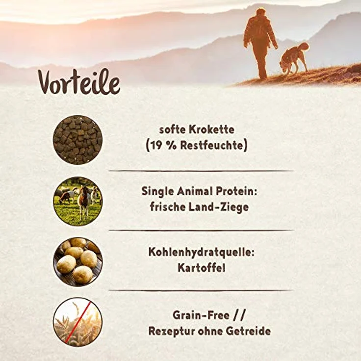 Bosch HPC SOFT Senior Ziege & Kartoffel, halbfeuchtes Hundefutter für ernährungssensible Hunde, Single Protein, Grain-Free, 1 x 2.5 kg – Bild 5