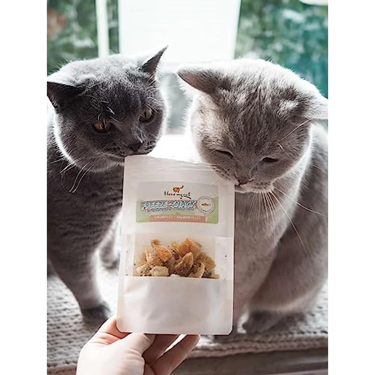 I Love My Cat Freeze-Snack für Katzen, gefriergetrocknetes Lachsfilet 25 g, natürliche Snacks ohne künstliche Zusatzstoffe – Bild 5