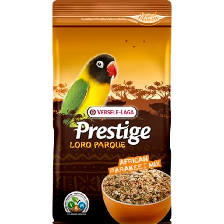 Versele-Laga Prestige Loro Parque African Parakeet Mix, Trockenfutter für afrikanische Großsittiche, Doppelpack 2 x 1 kg, nährstoffreich mit hochwertigen Samen – Bild 2
