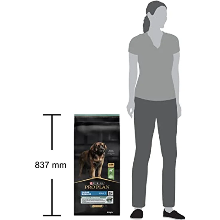 PURINA Pro Plan Dog Optidigest Large Robust, Trockenfutter für empfundliche Hunde, 14 kg, hochverdaulich mit Lammproteinen – Bild 3