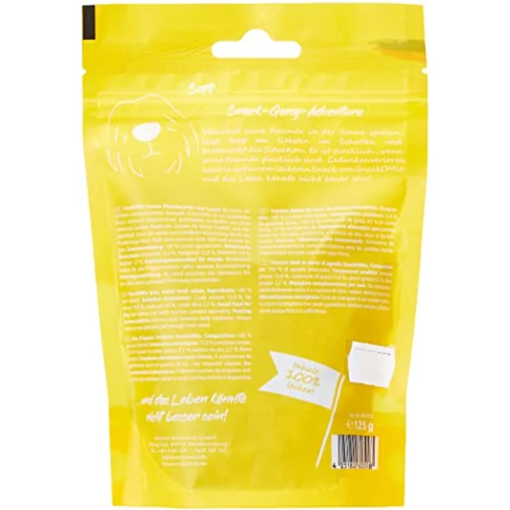 SNACKOMIO SnackOMio – Premium Hundesnack – Krosse Fleischwürfel vom Lamm, getreidefrei, 1er Pack (1 x 125 g) – Bild 2