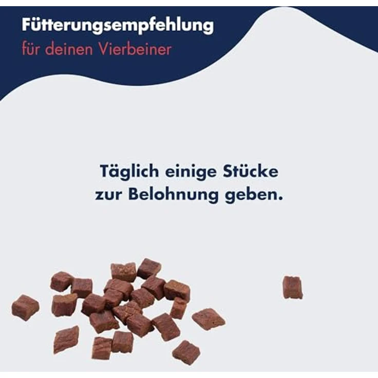 Dr. Clauder's Trainee Snack, leicht verdauliche Hundesnacks aus 95% Rindfleisch mit Inulin, 500g, dampftrocknend im Frischebeutel – Bild 4