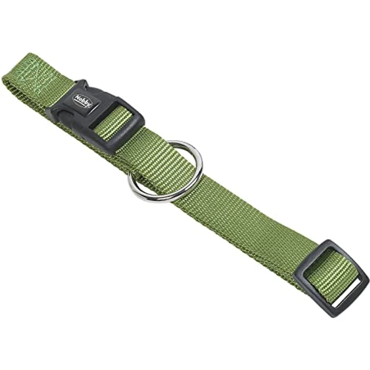 Nobby Halsband Classic, stufenlos verstellbar, neue Verschlusstechnik, lindgrün, L: 50-65 cm, B: 25 mm – Bild 2