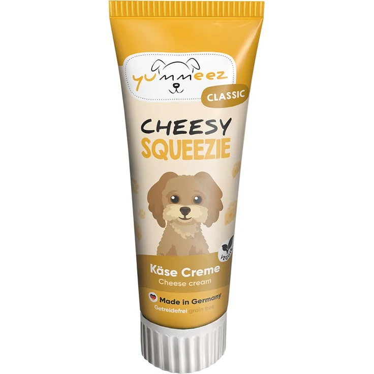 Yummeez Cheesy SQUEEZIE, Hundesnack mit leckerer Käse-Creme, 75g
