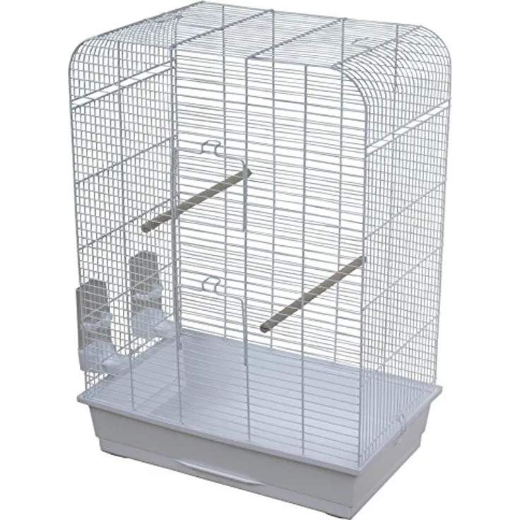 duvoplus DUVO+ 493/109 Käfig Nina, Vogelkäfig in Weiß
