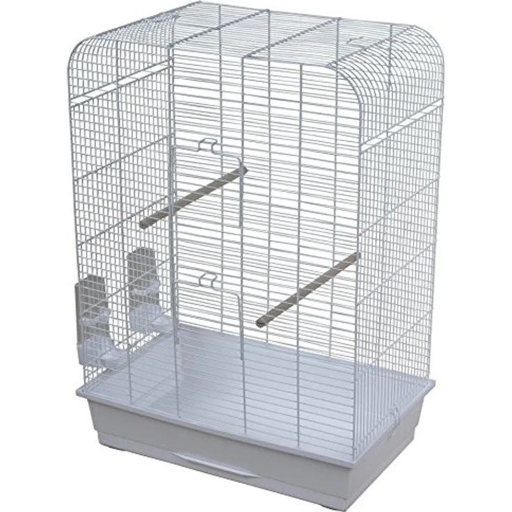 duvoplus DUVO+ 493/109 Käfig Nina, Vogelkäfig in Weiß – Bild 1