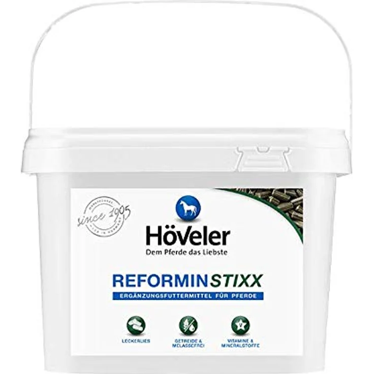 Höveler Reformin StiXX, 10 kg getreidefreie Mineralien-Leckerlis für Pferde, melassefrei – Bild 1