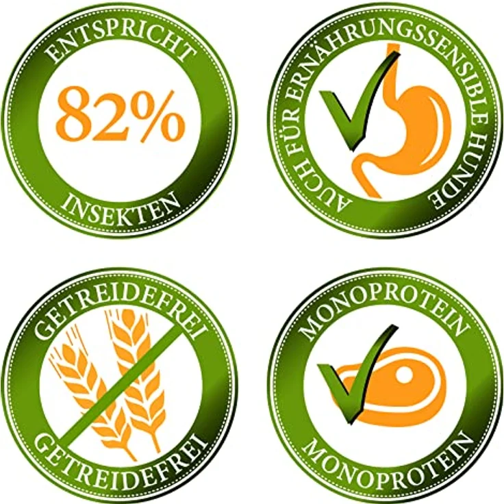 Bellfor Landgut-Schmaus, Hypoallergenes Trockenfutter mit Insekten, Getreidefrei, 7,5 kg, Hoher Omega-3-Fettsäureanteil für Hunde mittlerer Größe – Bild 2