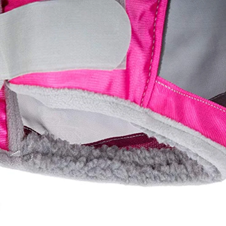 Harrison Howard CareMaster Pro Luminous Pferde Fliegenmaske mit UV-Schutz und Ohrenschutz, Rosa, Größe M – Bild 5