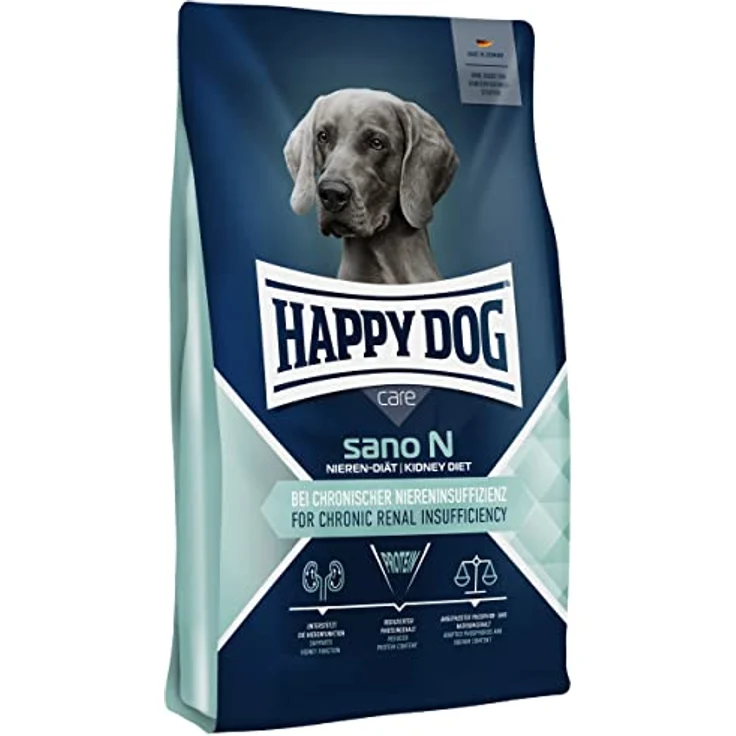 Happy Dog Supreme Care Sano, Hunde-Trockenfutter mit reduziertem Proteingehalt, schmackhafter Rezeptur, 7,5 kg – Bild 1