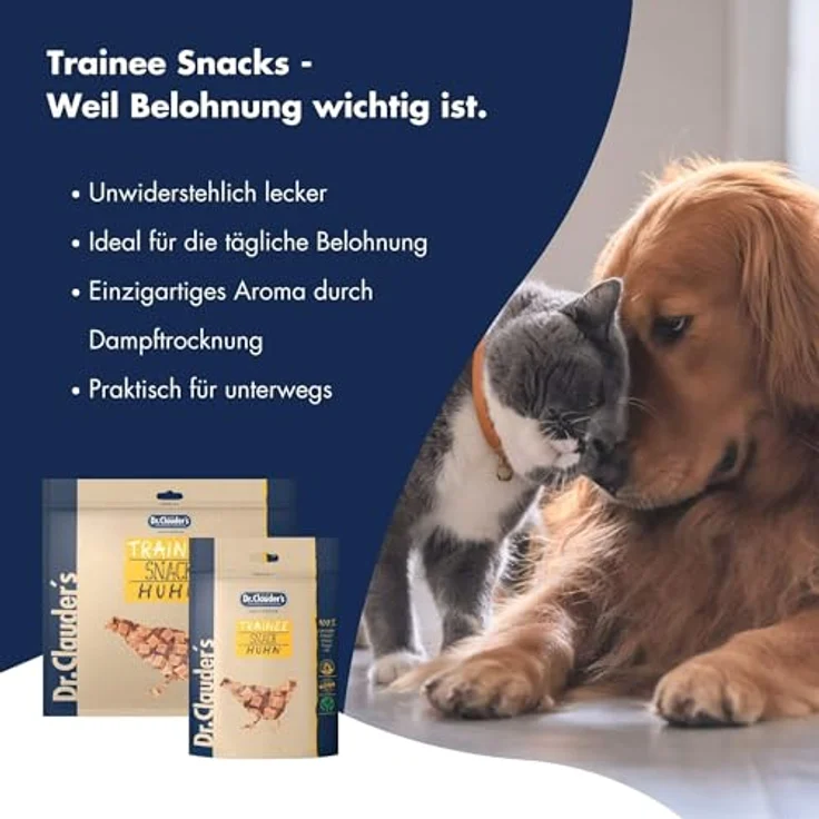 Dr.Clauder's Trainee Snack, leicht verdauliche Hundesnacks aus 95% Huhn mit Inulin, 500g Frischebeutel – Bild 5