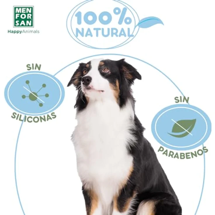 Menforsan Geruchsbeseitigendes Hundeshampoo, Talkumduft, Blau, 1 l - Neutralisiert Gerüche, enthält Kollagen für gesundes Fell – Bild 5