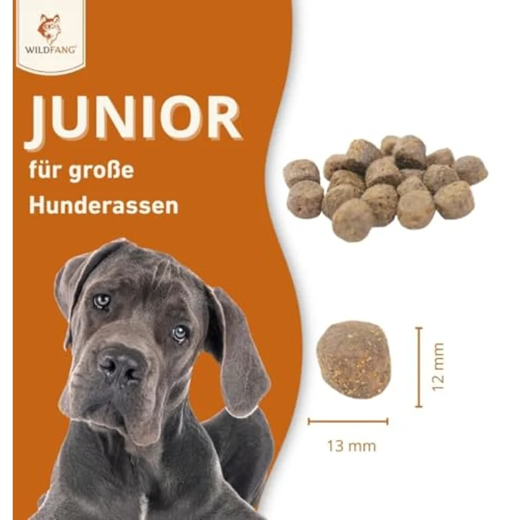 Wildfang® Hundefutter Trocken, getreidefreies Premiumfutter mit 60 % Lachs für Welpen, 12 kg – Bild 5