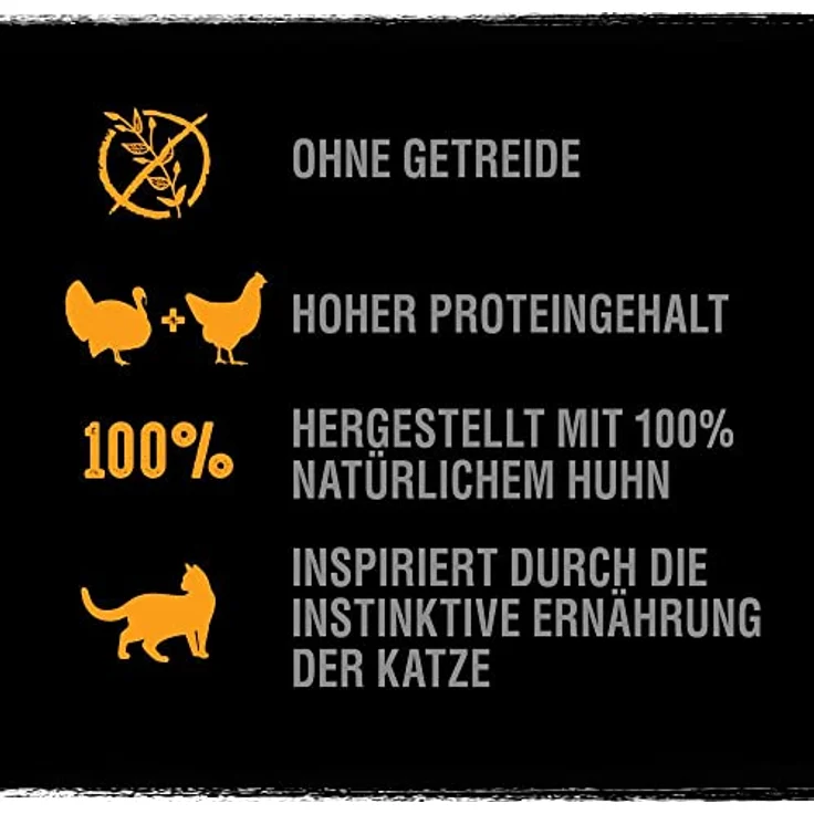 Crave Adult Trockenfutter mit Truthahn & Huhn, 7kg – Premium Katzenfutter ohne Getreide und mit hohem Proteingehalt, 100% natürliches Huhn – Bild 2