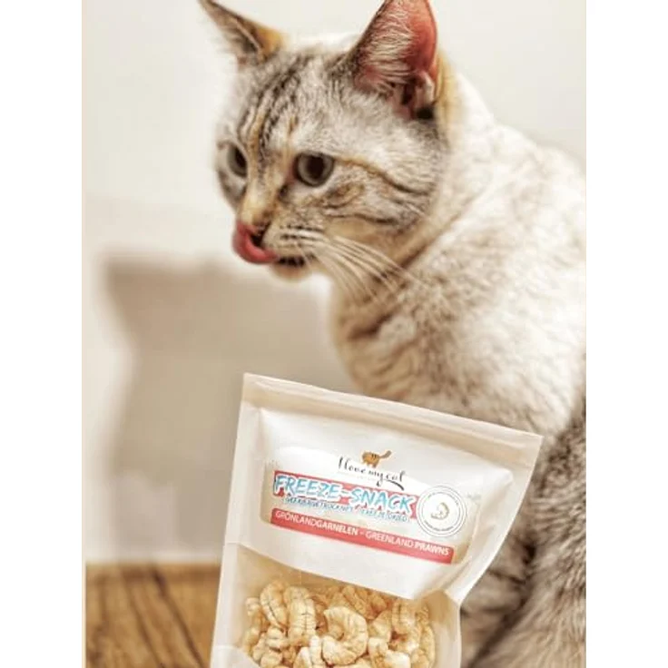 I Love My Cat Freeze-Snack für Katzen mit Grönlandgarnelen – 25 g – Gefriergetrocknete, proteinreiche, getreidefreie und kohlenhydratarme Snacks, leicht verdaulich – Bild 5