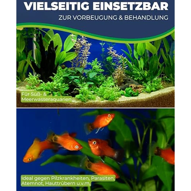 HOBBY Ektozon N, Arzneimittel gegen Pilze und Bakterien für Fische, 125 g, Pflege für Süß- und Meerwasserfische – Bild 5