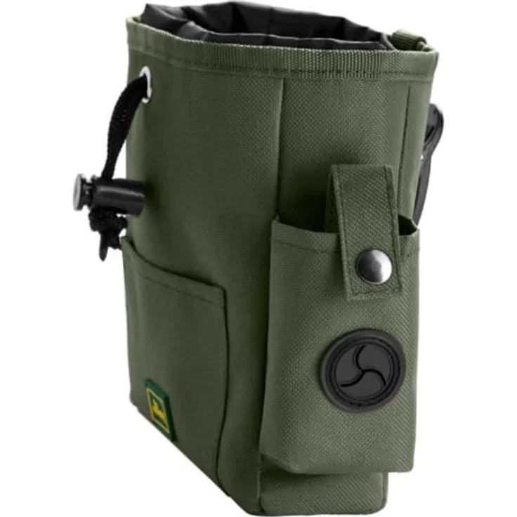 Hunter Leckerlibeutel Gürteltasche Tyra, khaki, pflegeleicht, wasserdichtes 600D Polyester, mit Kotbeutelspender und Clickertasche, ca. 17 x 14 cm – Bild 3
