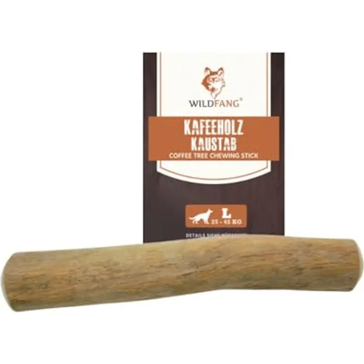 Wildfang® Kaffeebaum-Kauspielzeug für Hunde, unzerstörbar, natürliches Kauholz für aggressive Kauer & Welpen im Zahnwechsel, Größe L (25–45 kg)