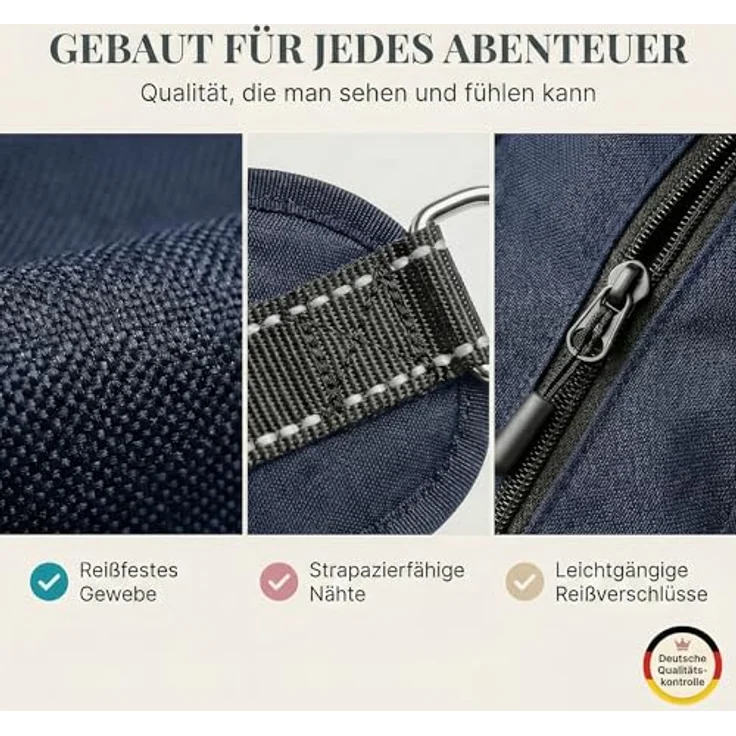 HUND IST KÖNIG Leckerlitasche für Hunde, praktische Bauchtasche mit Kotbeutelspender, Handyfach & Gurt für Flexileine, robust und funktional – Bild 4