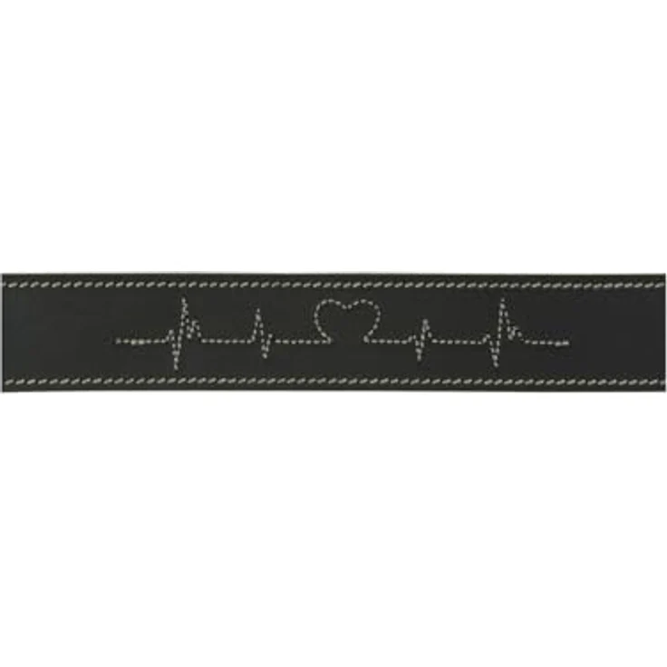 TRIXIE Heartbeat Lederhalsband, geöltes Leder, S-M 34-40 cm, 30 mm, D-Ring für sicheren Leinenanschluss – Bild 3