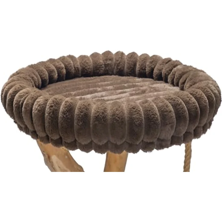 Designed by Lotte Kratzbaum Reya, aus Dattel- und Birnbaumholz für Katzen bis 10 kg, braun – Bild 9