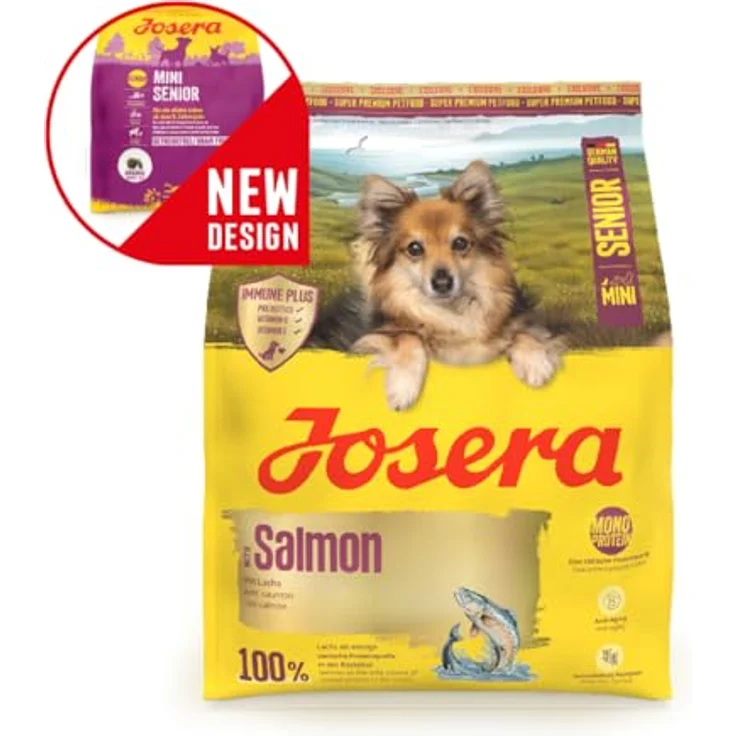 Josera Mini Senior Salmon, 3 kg Trockenfutter für kleine Hunde, getreidefrei mit 100 % Lachs, unterstützt das Immunsystem – Bild 2
