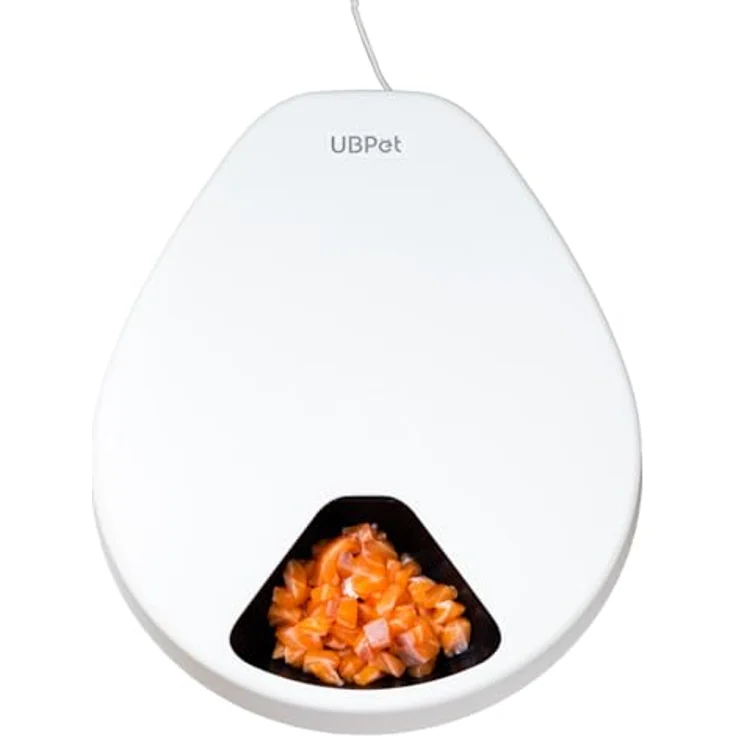 UBPet F10, Automatischer Futterspender mit Kühlfunktion (0.33 l), Timer für 5 Portionen, Futternapf – Bild 1