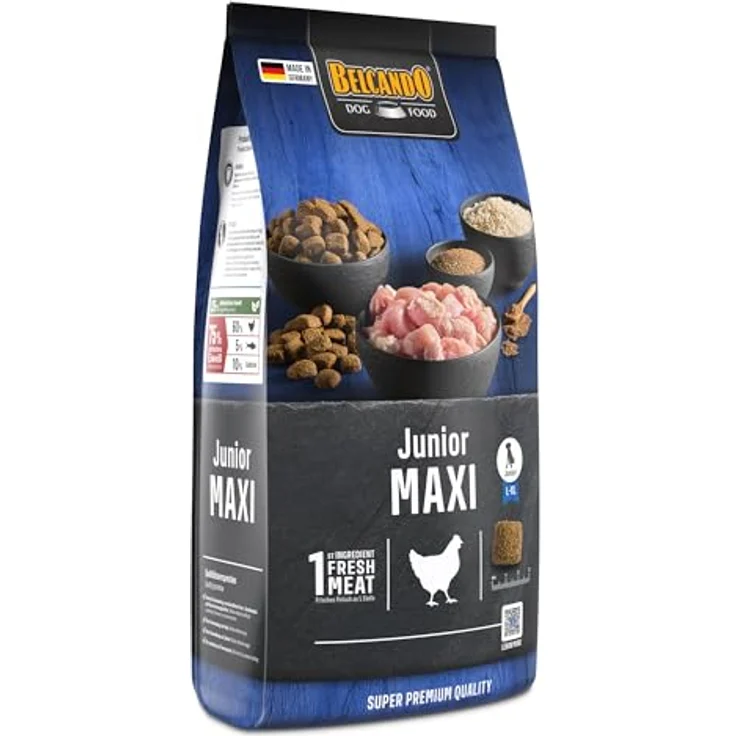 Belcando Junior Maxi Hundefutter, Trockenfutter für Junghunde großer Rassen, Alleinfuttermittel ab 4 Monaten, 1 kg – Bild 4