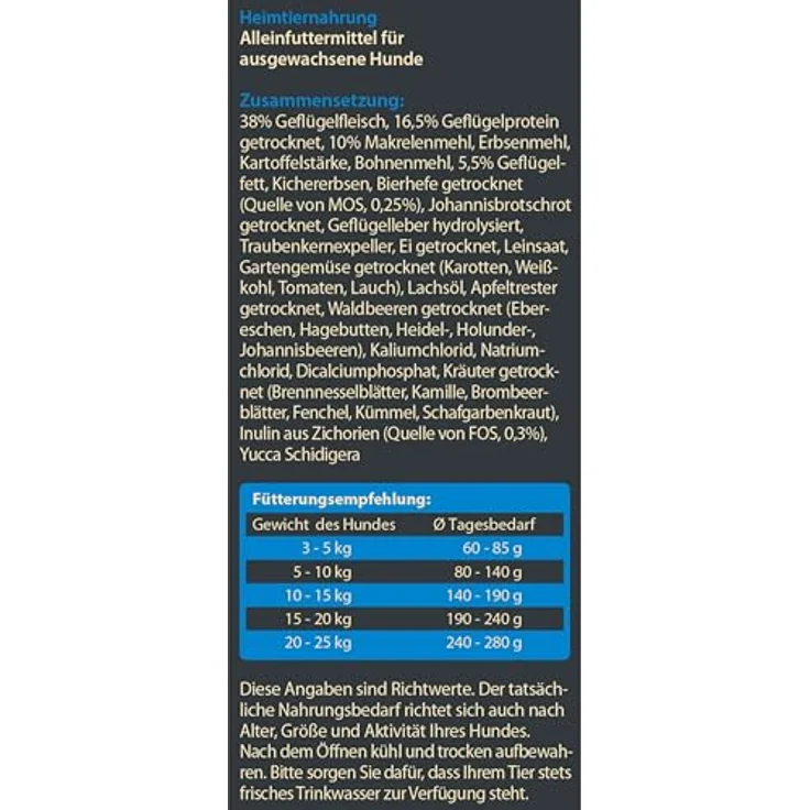 Dehner Wild Nature Hundefutter Meeresküste, getreidefreies Trockenfutter für ausgewachsene Hunde, Kroketten mit Makrele, 4 kg – Bild 5